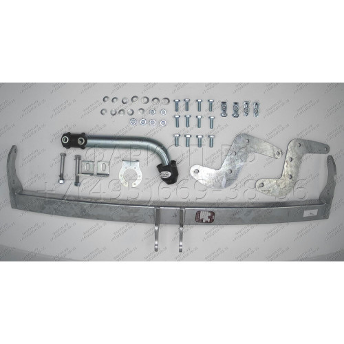 P045A GALIA Полностью оцинкованный фаркоп на Peugeot 2008 2013-2019. Тип шара: A. Установка без снятия и выреза бампера. Нагрузки: 1400/60 кг, масса фаркопа 16,01 кг