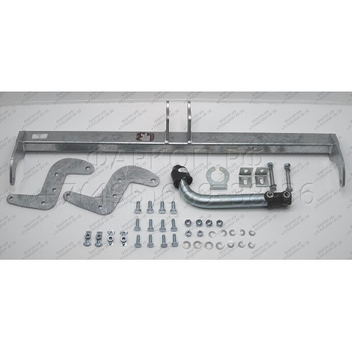 P045A GALIA Полностью оцинкованный фаркоп на Peugeot 2008 2013-2019. Тип шара: A. Установка без снятия и выреза бампера. Нагрузки: 1400/60 кг, масса фаркопа 16,01 кг