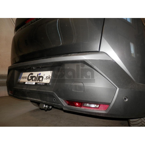 P050V GALIA Полностью оцинкованный фаркоп на Citroen C5 Aircross 2025-, Peugeot 3008 2024-, Peugeot 5008 2024-, Opel Grandland 2024-. Тип шара: AV (вертикальное быстросъемное крепление шара на ключе). Невидимый вырез бампера. Нагрузки: 2000/100 кг, масса 