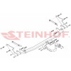 R-043 STEINHOF Фаркоп на Renault Scenic 2016-2018, Renault Grand Scenic 2018-2022 без подрезки бампера. Тип шара: A. Нагрузки: 1850/80 кг, масса фаркопа 20,2 кг (без электрики в комплекте)