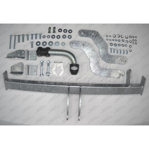 R046A GALIA Полностью оцинкованный фаркоп на Renault Scenic RX4 1999-2007. Тип шара: A. Установка без снятия и выреза бампера. Нагрузки: 1350/65 кг, масса фаркопа 17,5 кг