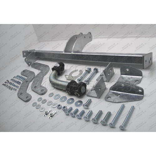 R046A GALIA Полностью оцинкованный фаркоп на Renault Scenic RX4 1999-2007. Тип шара: A. Установка без снятия и выреза бампера. Нагрузки: 1350/65 кг, масса фаркопа 17,5 кг