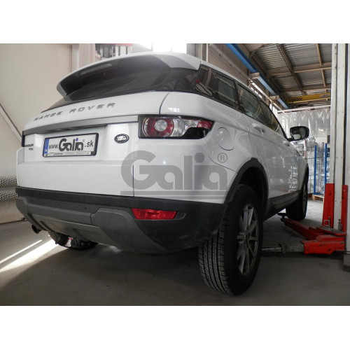R093C GALIA Полностью оцинкованный фаркоп на Land Rover Range Rover Evoque 2011-2019. Тип шара: C (горизонтальный съемный). Невидимый вырез бампера. Нагрузки: 2000/125 кг, масса фаркопа 16,07 кг