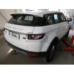 R093C GALIA Полностью оцинкованный фаркоп на Land Rover Range Rover Evoque 2011-2019. Тип шара: C (горизонтальный съемный). Невидимый вырез бампера. Нагрузки: 2000/125 