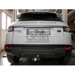 R093C GALIA Полностью оцинкованный фаркоп на Land Rover Range Rover Evoque 2011-2019. Тип шара: C (горизонтальный съемный). Невидимый вырез бампера. Нагрузки: 2000/125 