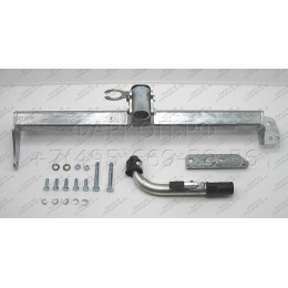 R093C GALIA Полностью оцинкованный фаркоп на Land Rover Range Rover Evoque 2011-2019. Тип шара: C (горизонтальный съемный). Невидимый вырез бампера. Нагрузки: 2000/125 