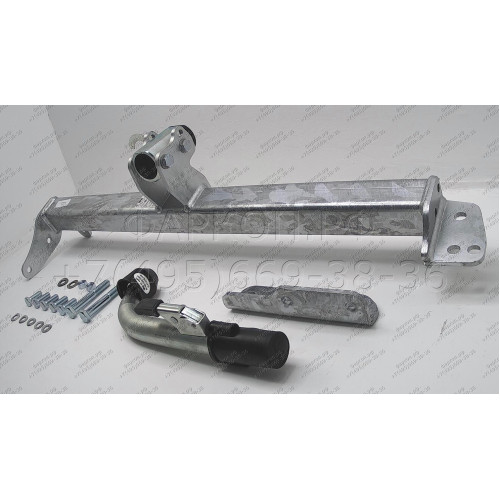 R093C GALIA Полностью оцинкованный фаркоп на Land Rover Range Rover Evoque 2011-2019. Тип шара: C (горизонтальный съемный). Невидимый вырез бампера. Нагрузки: 2000/125 кг, масса фаркопа 16,07 кг