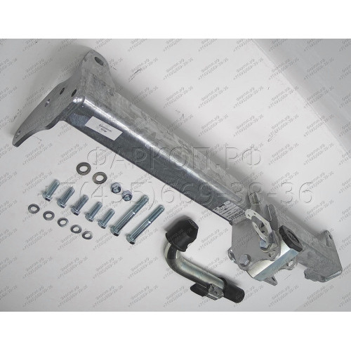 R093C GALIA Полностью оцинкованный фаркоп на Land Rover Range Rover Evoque 2011-2019. Тип шара: C (горизонтальный съемный). Невидимый вырез бампера. Нагрузки: 2000/125 кг, масса фаркопа 16,07 кг