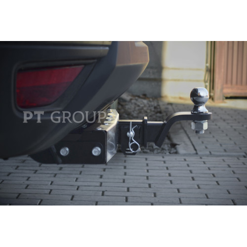 RDU-16-991124.00 PT GROUP Распродажа! Фаркоп с нержавеющей накладкой на Renault Duster 2016-2020 без подрезки бампера. Тип шара: E (легкосъемный шар под квадрат). Нагрузки: 1600/75 кг, масса фаркопа 18,3 кг (без электрики в комплекте)