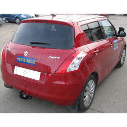 S-385 STEINHOF Фаркоп на Suzuki Swift хетчбек 3/5 дверей (также Sport) 2010-2017. Требуется подрезка бампера. Тип шара: A. Нагрузки: 1000/60 кг, масса фаркопа 17,2 кг (без