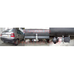 S084C GALIA Полностью оцинкованный фаркоп на Skoda Felicia хетчбек 1996-2002. Тип шара: C (горизонтальный съемный). Установка без снятия и выреза бампера. На