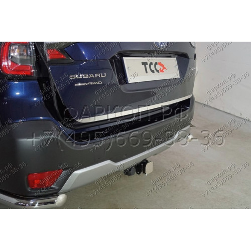 TCU00291 ТСС Фаркоп на Subaru Outback 2021-. Требуется подрезка бампера. Тип шара: E (шаровый узел под американский квадрат). Нагрузки: 1250/75 кг