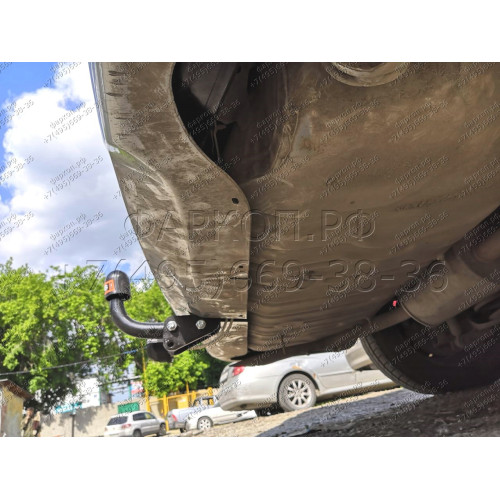 H.N29.A HALTY Фаркоп на Nissan Serena C25 2WD/4WD комплектация Highway Star 2005-2010. Требуется подрезка бампера. Тип шара: A. Нагрузки: 750/75 кг, масса фаркопа 15,5 кг