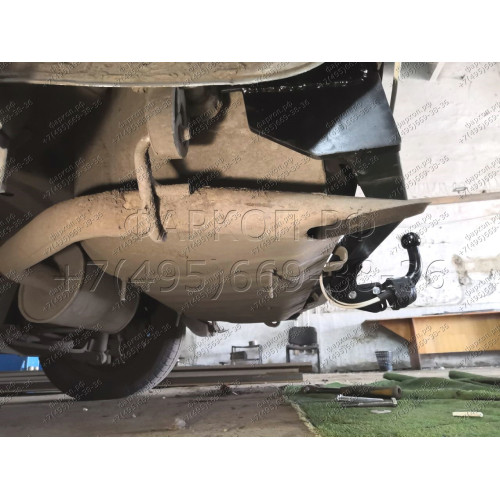 H.N29.A HALTY Фаркоп на Nissan Serena C25 2WD/4WD комплектация Highway Star 2005-2010. Требуется подрезка бампера. Тип шара: A. Нагрузки: 750/75 кг, масса фаркопа 15,5 кг
