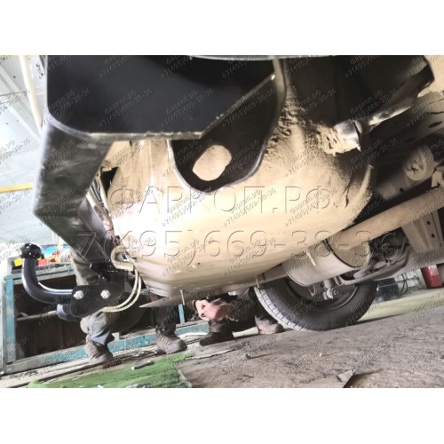 H.N29.A HALTY Фаркоп на Nissan Serena C25 2WD/4WD комплектация Highway Star 2005-2010. Требуется подрезка бампера. Тип шара: A. Нагрузки: 750/75 кг, масса фаркопа 15,5 кг