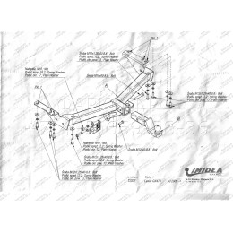 T.202 IMIOLA Фаркоп Toyota Land Cruiser Prado 2003-2009, Toyota Land Cruiser Prado 2009-2023, Lexus GX 470 2003-2009, Lexus GX 460 2009-2023. Невидимый вырез в бампере. Тип шара: E. Нагрузки: 2000/100 кг (эл