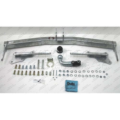 T077A GALIA Полностью оцинкованный фаркоп на Toyota Highlander 2021-. Тип шара: A. Без подрезки бампера. Нагрузки: 2200/100 кг, масса фаркопа 19,32 кг
