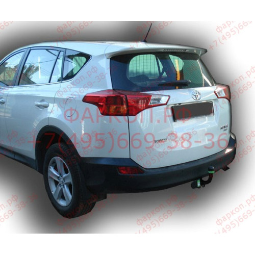 T116-A Лидер-плюс ТСУ для Toyota RAV4 2013-2019. Требуется подрезка бампера. Нагрузки: 1500/75 кг, масса фаркопа 23,5 кг (без электрики в комплекте)