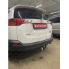 T116-A Лидер-плюс ТСУ для Toyota RAV4 2013-2019. Требуется подрезка бампера. Нагрузки: 1500/75 кг, масса фаркопа 23,5 кг (без электрики в комплекте)