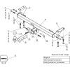TCU00018 ТСС Фаркоп на Nissan Murano 2016-2024 без подрезки бампера. Тип шара: E (шаровый узел под американский квадрат). Нагрузки: 1200/75 кг