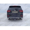 TCU00112 ТСС Фаркоп на Kia Sorento Prime 2018-2020. Требуется подрезка бампера. Тип шара: E (шаровый узел под американский квадрат). Нагрузки: 1500/80 кг
