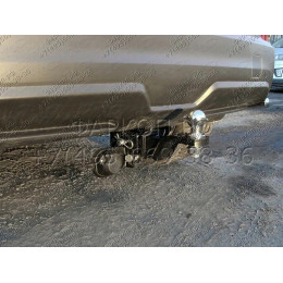 TCU00138 ТСС Фаркоп на Nissan Qashqai 2019-2021 без подрезки бампера. Тип шара: E (шаровый узел под американский квадрат). Нагрузки: 1200/80 кг