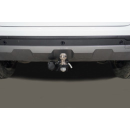 TCU00327 ТСС Фаркоп на Chery Tiggo 4 Pro 2022- без подрезки бампера. Тип шара: E (шаровый узел под американский квадрат). Нагрузки: 1500/100 кг