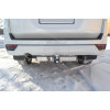 TLT-21-991124.00 PT GROUP Фаркоп с нержавеющей накладкой на Toyota Land Cruiser 300 2021-, Lexus LX600 2022- без подрезки бампера. Тип шара: E (легкосъемный шар под квадрат). Нагрузки: 3500/140 кг, масса фаркопа 14,2 кг (без электрики в комплекте)