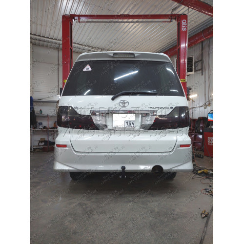 H.T46.A HALTY Фаркоп на Toyota Estima 2000-2006 (в т.ч. комплектация Aeras), Toyota Alphard 2002-2008, Toyota Previa 2000-2006. Возможно потребуется подрезка бампера. Тип шара: A. Нагрузки: 750/75 кг, масса фаркопа 21,8 кг