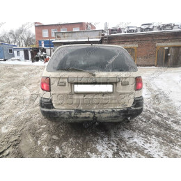 H.T42.A HALTY Фаркоп на Toyota Caldina T190 рессорная 1992-2002 (кузов 196, 197, 198). Требуется подрезка бампера. Тип шара: A. Нагрузки: 750/75 кг, масса фаркопа 12,9 кг