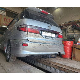 H.T46.A HALTY Фаркоп на Toyota Estima 2000-2006 (в т.ч. комплектация Aeras), Toyota Alphard 2002-2008, Toyota Previa 2000-2006. Возможно потребуется подрезка бампера. Тип шара: A. Нагру