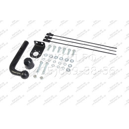 H.T46.A HALTY Фаркоп на Toyota Estima 2000-2006 (в т.ч. комплектация Aeras), Toyota Alphard 2002-2008, Toyota Previa 2000-2006. Возможно потребуется подрезка бампера. Тип шара: A. Нагру