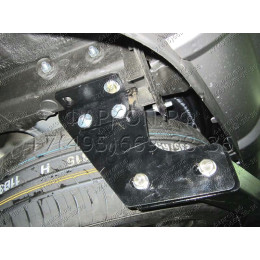 FA 0724-E Бизон Фаркоп на Hyundai Santa Fe 2012-2018, Kia Sorento II XM 2012-2020. Требуется подрезка бампера. Тип шара: E (легкосъемный шар под квадрат). Нагрузки: 3000/120 кг
