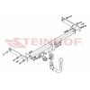 V-138 STEINHOF Фаркоп на Seat Alhambra 2010-2012, Volkswagen Sharan 2010-2012. Требуется подрезка бампера. Тип шара: AV (вертикальное быстросъемное крепление шара на ключе). Нагрузки: 2500/100 кг, масса фаркопа 24,1 кг (без электрики в комплекте)