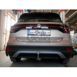 V088C GALIA Полностью оцинкованный фаркоп на Volkswagen T-Cross 2018-2024. Подрозетник убирается за бампер. Тип шара: C (горизонтальный съемный). Невидимый вы