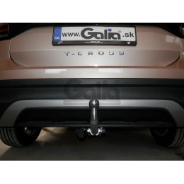 V088C GALIA Полностью оцинкованный фаркоп на Volkswagen T-Cross 2018-2024. Подрозетник убирается за бампер. Тип шара: C (горизонтальный съемный). Невидимый вы
