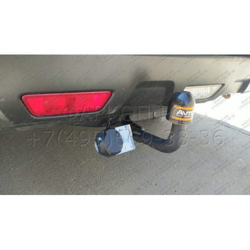 NS 29 AVTOS Фаркоп на Nissan X-Trail T31 2007-2015 без выреза в бампере. Тип шара: A. Нагрузки: 2000/100 кг, масса фаркопа 18,5 кг (без электрики в комплекте)