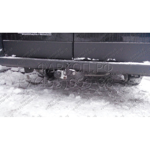 2634-F ORIS Фаркоп на Citroen Jumper 2006-, FIAT Ducato 2006-, Peugeot Boxer 2006- без выреза в бампере. Тип шара: F. Нагрузки: 2000/100 кг, масса фаркопа 30,7 кг (без электрики в комплекте)