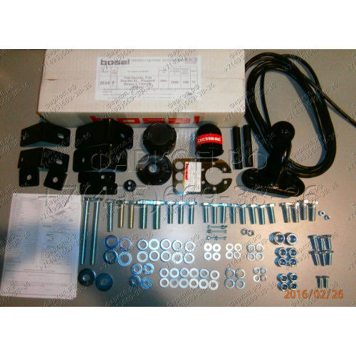 2634-F ORIS Фаркоп на Citroen Jumper 2006-, FIAT Ducato 2006-, Peugeot Boxer 2006- без выреза в бампере. Тип шара: F. Нагрузки: 2000/100 кг, масса фаркопа 30,7 кг (без электрики в комплекте)