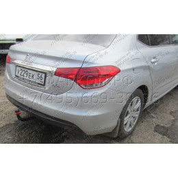 2636-A ORIS Фаркоп на Citroen C4 седан 2013-2022 без выреза в бампере. Тип шара: A. Нагрузки: 1500/75 кг, масса фаркопа 19,3 кг (без электрики в комплекте)
