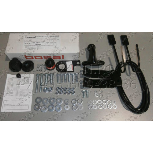 3970-F ORIS Фаркоп на Ford Transit со ступенькой 2000-2006 без выреза в бампере. Тип шара: F. Нагрузки: 2500/100 кг, масса фаркопа 22,8 кг (без электрики в комплекте)