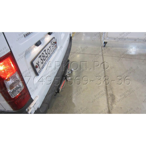 3982-F ORIS Фаркоп на Ford Transit 2006-2014 без ступеньки. Без выреза в бампере. Тип шара: F. Нагрузки: 2800/120 кг, масса фаркопа 18,7 кг (без электрики в комплекте)
