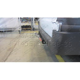 3982-F ORIS Фаркоп на Ford Transit 2006-2014 без ступеньки. Без выреза в бампере. Тип шара: F. Нагрузки: 2800/120 кг, масса фаркопа 18,7 кг (без электрики в комплект