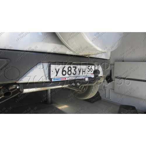 3985-A ORIS Фаркоп на Ford Ecosport 2WD/4WD 2014-2019 без выреза в бампере. Тип шара: A. Нагрузки: 1200/75 кг, масса фаркопа 18,4 кг (без электрики в комплекте)