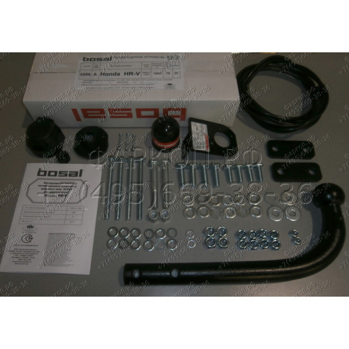 5506-A ORIS Фаркоп на Honda HR-V 1999-2006. Необходима подрезка бампера. Тип шара: A. Нагрузки: 1200/75 кг, масса фаркопа 21,5 кг (без электрики в комплекте)