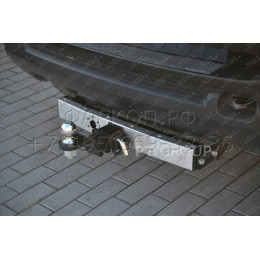 RDU-16-991124.00 PT GROUP Распродажа! Фаркоп с нержавеющей накладкой на Renault Duster 2016-2020 без подрезки бампера. Тип шара: E (легкосъемный шар под квадрат). Н