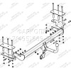 OP 03 AVTOS Фаркоп на Opel Astra H седан 2004-2009. Необходима подрезка бампера. Тип шара: A. Нагрузки: 1650/75 кг, масса фаркопа 18 кг (без электрики в комплекте)