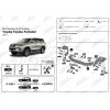F.5715.001 BERG Фаркоп на Toyota Fortuner (кроме TRD) 2017- без снятия и подрезки бампера. Тип шара: F. Нагрузки: 1500/75 кг, масса фаркопа 21 кг (без электрики в комплекте)