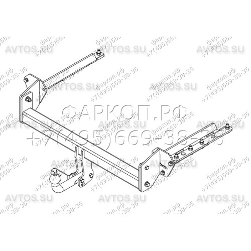 SU 07 AVTOS Фаркоп на Subaru Forester 2013-2018. Необходима подрезка бампера. Тип шара: A. Нагрузки: 2000/100 кг, масса фаркопа 17 кг (без электрики в комплекте)