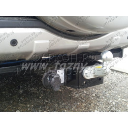 M-348 STEINHOF Фаркоп на Mitsubishi Pajero IV 5 дверей 2007-2020 без снятия и подрезки бампера. Тип шара: F. Нагрузки: 3300/135 кг, масса фаркопа 33,6 кг (без электрики в 